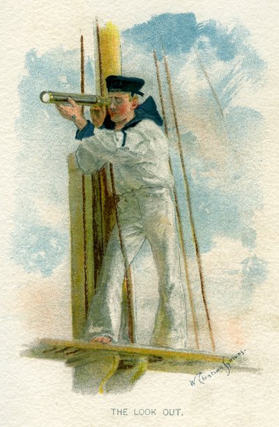 望向（c1890-c1893）。 作者 威廉·克里斯蒂安·西蒙斯