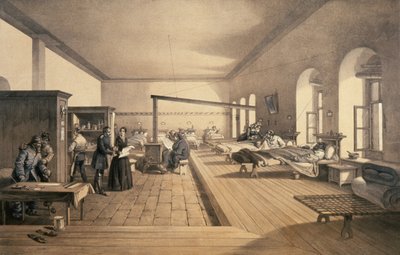 1856年斯库塔里医院的病房之一 作者 威廉·克里米亚·辛普森
