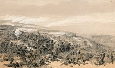 卫兵的第二次冲锋，当他们在Inkermann的战斗中重新夺回两个枪支电池时 作者 威廉·克里米亚·辛普森