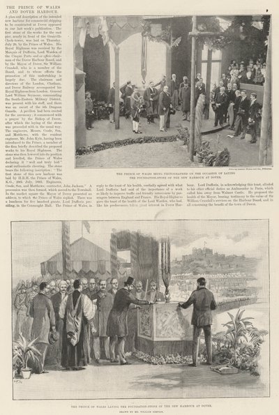 威尔士亲王和多佛港 作者 William Crimea Simpson