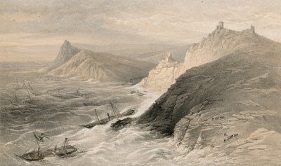 1854年11月14日，巴拉克拉瓦港的大风 作者 威廉·克里米亚·辛普森