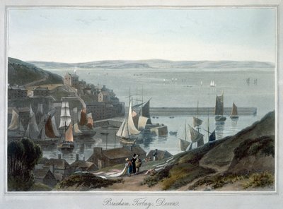 Brixham, Torbay, Devon", 1825年 作者 威廉·丹尼尔