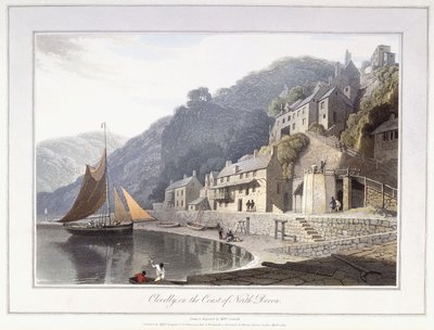 Clovelly，在北德文郡海岸 作者 威廉·丹尼尔
