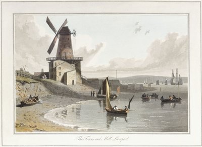 利物浦镇立磨坊，1814年至1825年 作者 威廉·丹尼尔