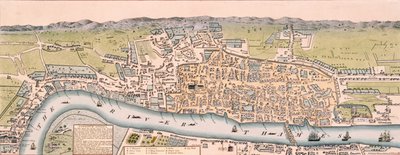 伦敦地图，约1563年 作者 威廉·达顿