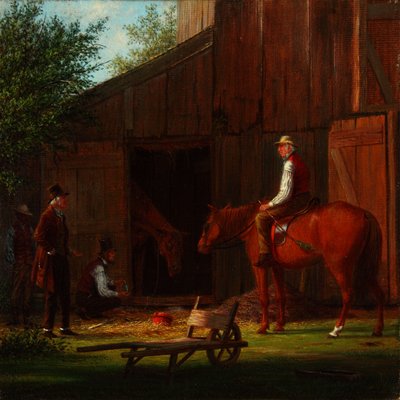 病马 1869 年（布面油画） 作者 威廉·戴维斯