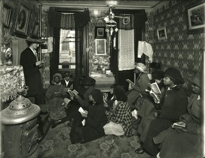 福音派委员会，威廉姆斯夫人，136 W. 99th Street，Miss Broad Teaches，1916年 作者 威廉·戴维斯·哈斯勒