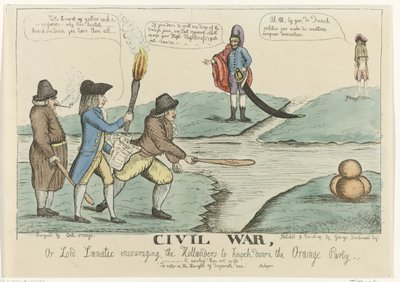 1787 年英国对荷兰内战的评论
内战，或疯子勋爵鼓励荷兰人打倒橙党（标题见实物） 作者 J卡特