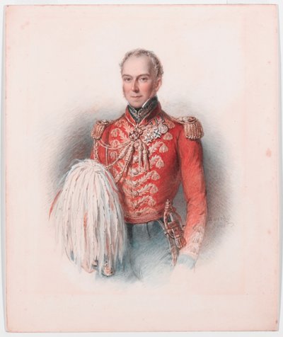 威廉·乔治·基思·埃尔芬斯通少将，大约1837年 作者 威廉·德比