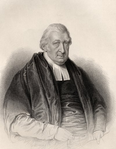 由S. Freeman雕刻的Rowland Hill牧师，来自“国家肖像画廊，第四卷”，出版于1820年（版画） 作者 威廉·德比