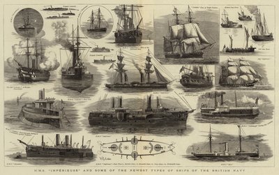 HMS Imperieuse和英国海军的一些最新型船只 作者 William Edward Atkins
