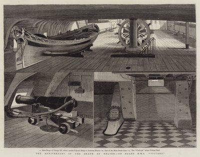 尼尔森之死周年纪念，HMS胜利之际 作者 William Edward Atkins