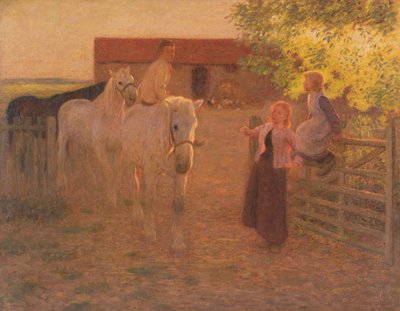 老门，约 1896 年（布面油画） 作者 威廉·爱德华·斯托特