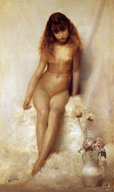 野花，1881年 作者 William Edward Stott