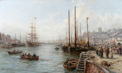 道格拉斯港，马恩岛 作者 William Edward Webb