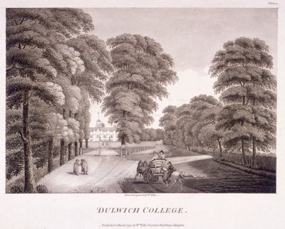 伦敦坎伯韦尔的Dulwich学院，1792年 作者 威廉·埃利斯