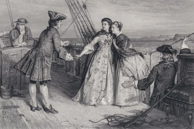Illustration for The Pirate by Sir Walter Scott (engraving) 作者 威廉·尤尔特·洛克哈特