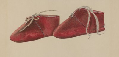 婴儿的鞋子，约1937年。 作者 威廉·弗兰克