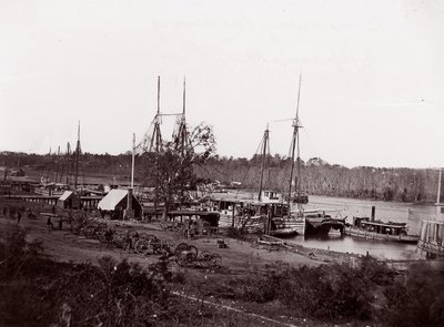 百老汇登陆，阿波马托克斯河，1864年。 作者 威廉·弗兰克·布朗