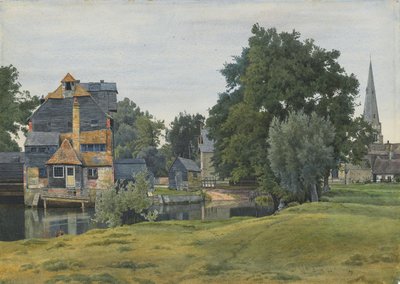 霍顿·米尔（Houghton Mill），靠近圣艾夫斯，亨廷登郡，1889年 作者 威廉·弗雷泽花园