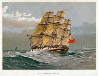 皇家海军38炮护卫舰C1770 C1890-C1893 作者 威廉·弗雷德里克·米切尔