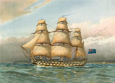 战船约1760年 作者 William Frederick Mitchell