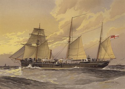 HMS鹅口疮，一流炮舰 作者 William Frederick Mitchell