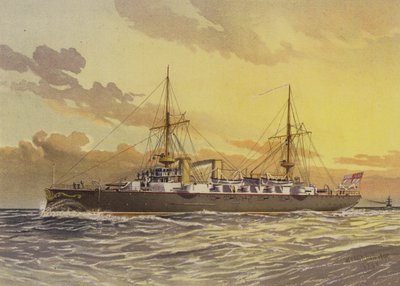 HMS无所畏惧，一级巡洋舰 - 束带 作者 William Frederick Mitchell