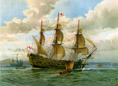 皇家海军战舰c1650 c1890-c1893。 作者 威廉·弗雷德里克·米切尔
