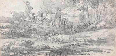 人物与牛风景 作者 威廉弗雷德里克威尔斯