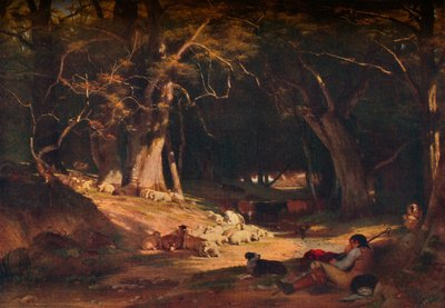 午间静修会，c1845 作者 William Frederick Witherington