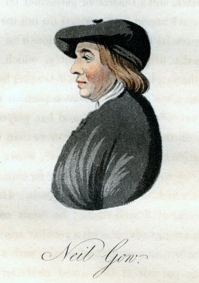 Neil Gow，苏格兰的提琴手，1800年。 作者 威廉·格林