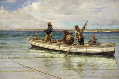 1884年的捕捞牵引 作者 威廉·H·巴特利特