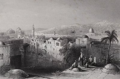Pool of Hezekiah, Jerusalem (engraving) 作者 威廉·H·巴特利特