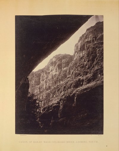 卡纳布·沃恩（Kanab Wash），科罗拉多河，向南看 作者 威廉·贝尔