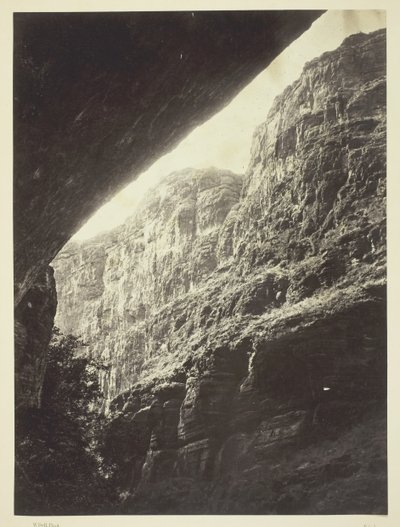 科罗拉多河的卡纳布冲沟，向南看，1872年。 作者 威廉·贝尔