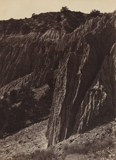 雨水雕塑，犹他州盐溪卡农，1872年。 作者 威廉·贝尔