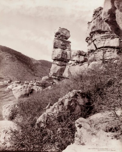 讲坛岩，佩里公园（1055） 作者 威廉·H·杰克逊