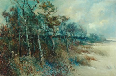 1915年，在桑迪景观中的树木，Heysham 作者 威廉·帕金森