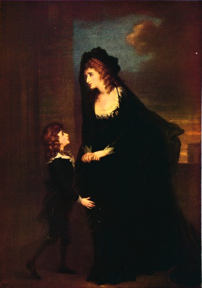 伊莎贝拉悲剧中的西顿夫人和她的儿子，1784年 作者 威廉·汉密尔顿
