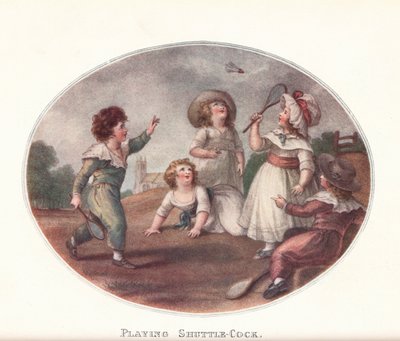 踢毽子, 1906年 作者 弗朗切斯科·巴托洛齐（Francesco Bartolozzi）