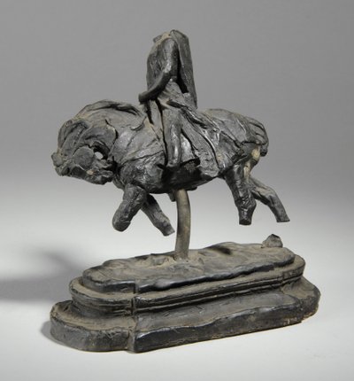 马凯特（Maquette），爱德华一世骑马雕像，约1893年（橡皮泥） 作者 威廉·哈莫·桑尼克罗夫特