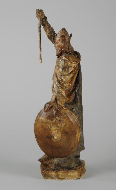 阿尔弗雷德大帝雕像的马奎特，约1901年（粉刷石膏）（另请参见876154-5） 作者 威廉·哈莫·桑尼克罗夫特
