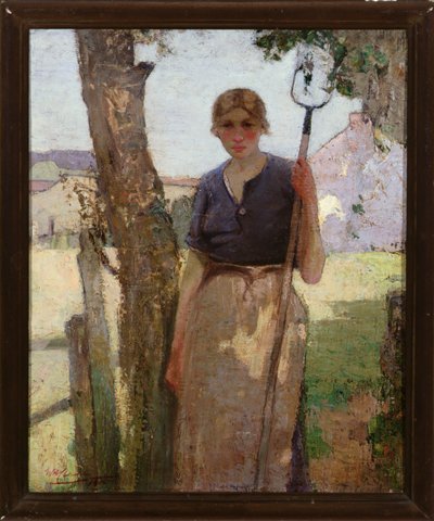 农场女孩，1915年 作者 威廉·汉娜·克拉克