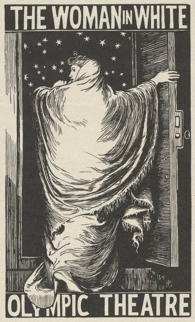 白衣女子》，1871年。 作者 威廉·哈考特·胡珀