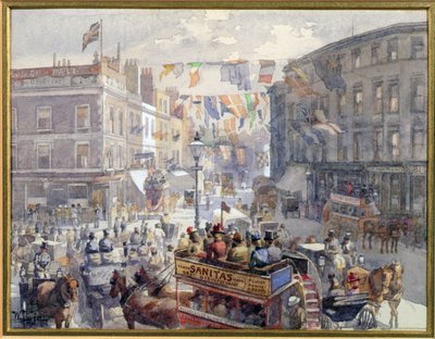 The Jubilee，Kensington High Street，London，1901 作者 威廉·哈丁·科林伍德·史密斯