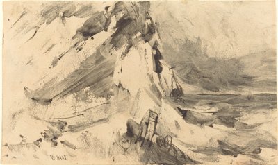 暴风雨中的沉船 作者 威廉·哈特