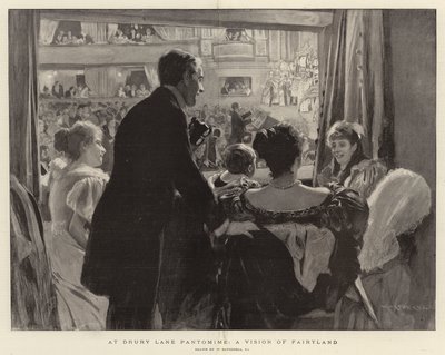 在Drury Lane Pantomime，Fairyland的愿景 作者 William Hatherell