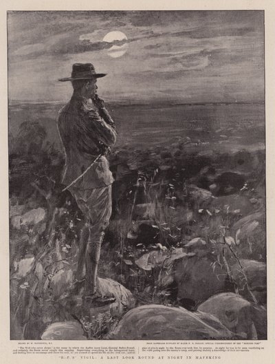 英国石油公司的守夜人，在Mafeking的夜晚最后一轮 作者 William Hatherell