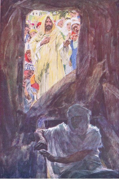 从Hodder＆Stoughton，1930年出版的“圣经故事”中提出拉撒路 作者 威廉·哈瑟雷尔